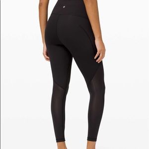 Lululemon Wunder Under Mesh Leggings